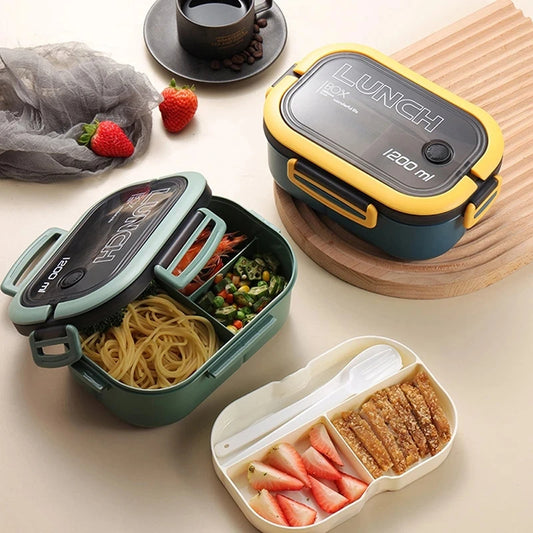 Lunch Box For Kids Compartments Microwae Bento Lunchbox
