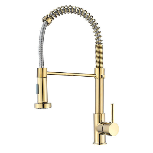 Copper Spring Sink Faucet for Kitchen