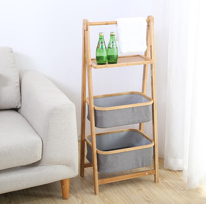 Bamboo Home Bedroom Storage Rack