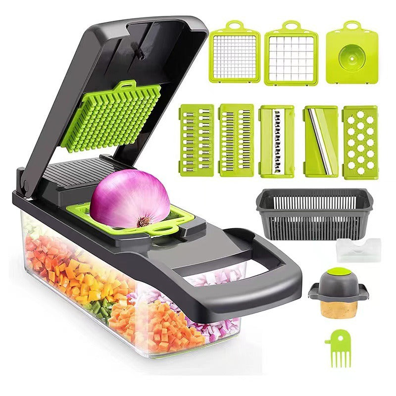 12 In 1 Manual Vegetable Chopper Kitchen Gadgets Food Chopper Onion Cutter Vegetable Slicer