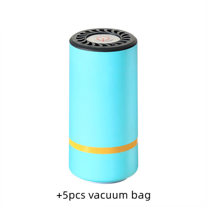 Mini Vacuum Sealer, Electric Vacuum Sealer Storage Air Pump for Home Kitchen Travelling Food Vacuum Packaging Storage