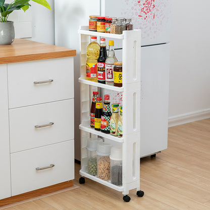 Multi-level Storage Shelf  Kitchen and Home Storage Rack with wheels