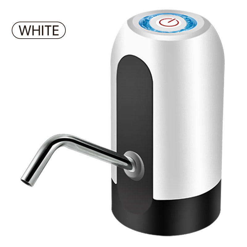 Electric Barreled Water Pump white