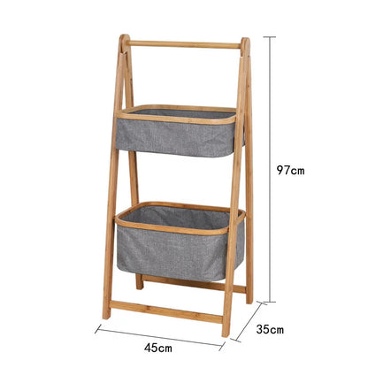 Bamboo Home Bedroom Storage Rack