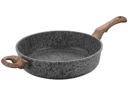 Deep Medical Stone Coated Deep Frying Pan Non-Stick