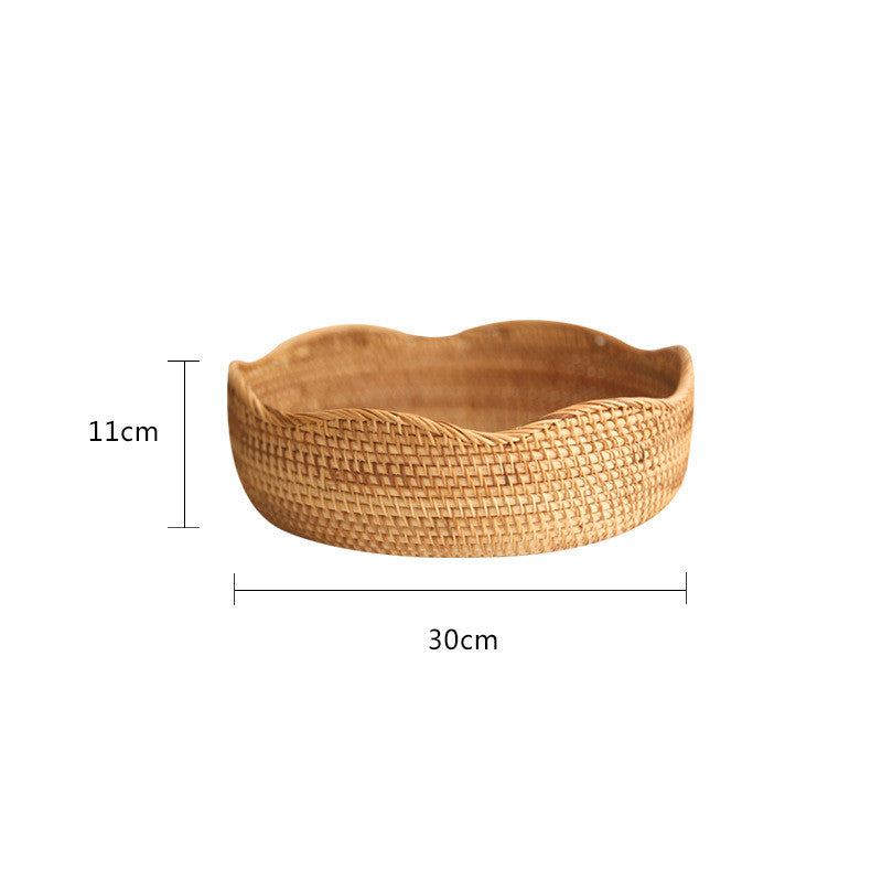 Handmade Bamboo Storage Basket Hand-Woven Basket Bamboo Woven Bamboo Basket