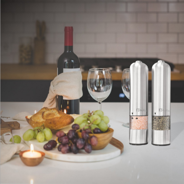 Stainless Steel Electric Pepper Mill Grinder Kitchen Tool