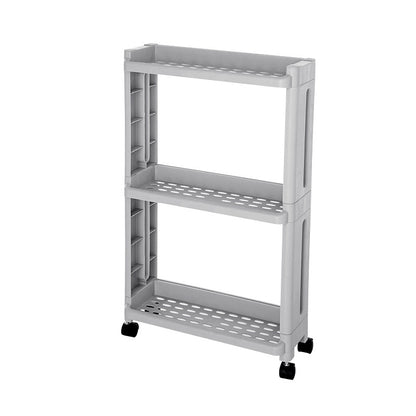 Multi-level Storage Shelf  Kitchen and Home Storage Rack with wheels