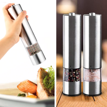 Stainless Steel Electric Pepper Mill Grinder Kitchen Tool