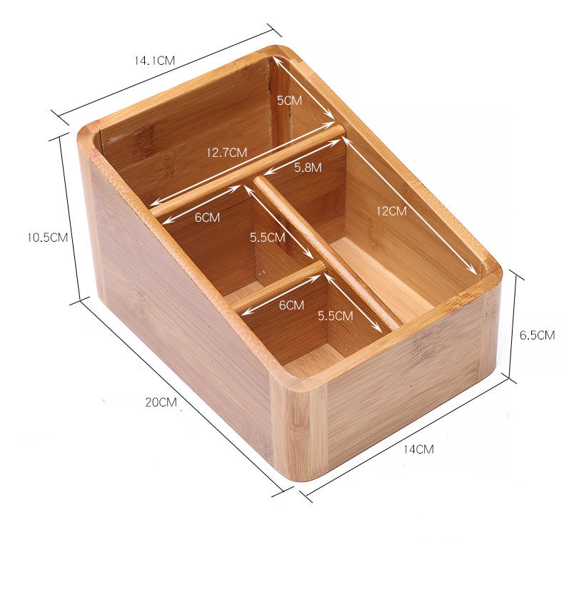 Bamboo Home and Kitchen Accessories Organizer Storage Box