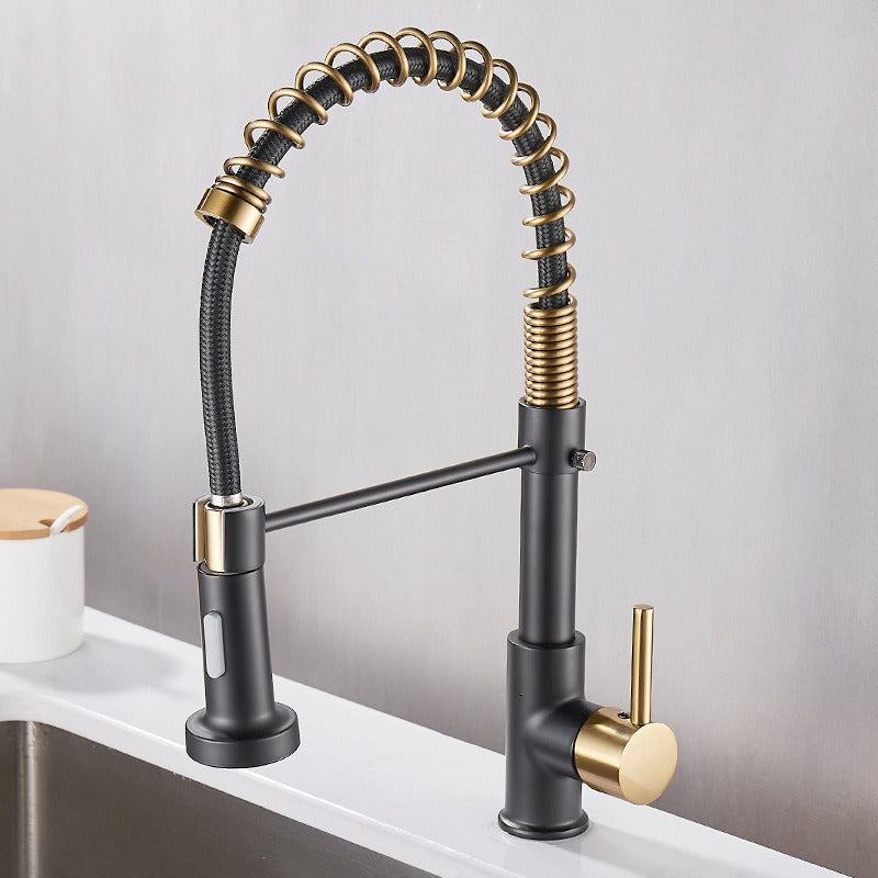 Copper Spring Sink Faucet for Kitchen