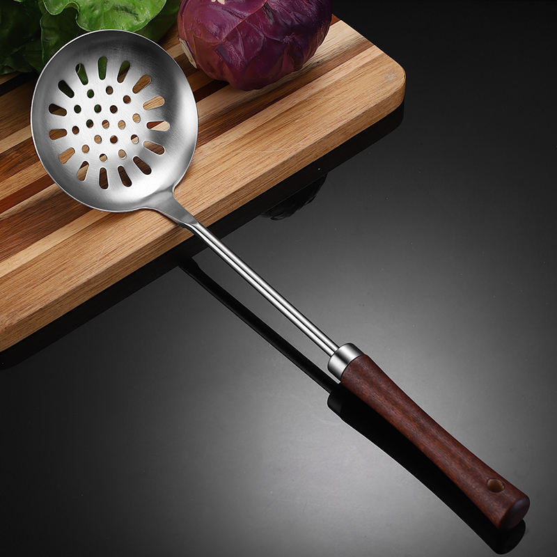 Stainless Steel Kitchen Utensil Set with wooden handle New design Kitchen Gadgets Cookware