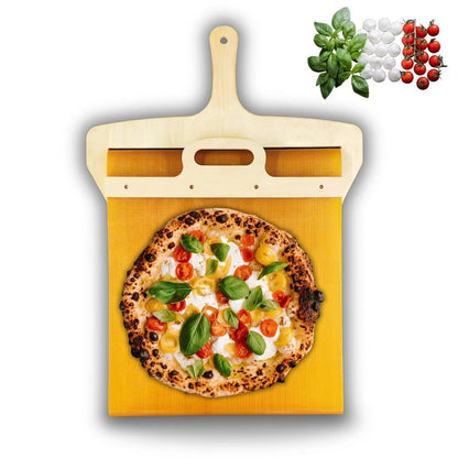Pizza Shovel Wooden Sliding Pizza Shovel Portable Pizza Peel Pizza Spatula Paddle with Handle Baking Supplies Kitchen Tools