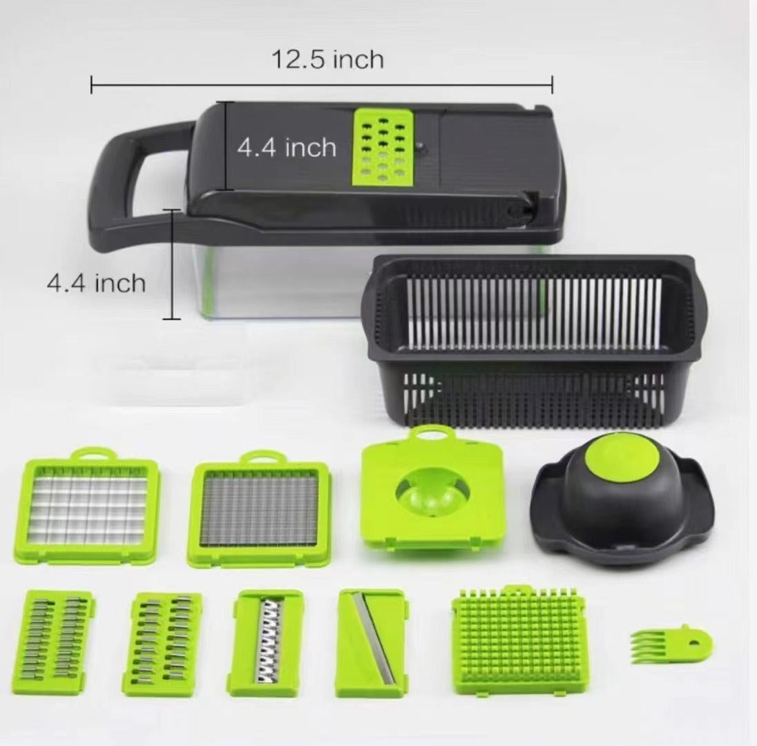 12 In 1 Manual Vegetable Chopper Kitchen Gadgets Food Chopper Onion Cutter Vegetable Slicer