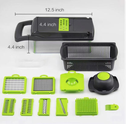 12 In 1 Manual Vegetable Chopper Kitchen Gadgets Food Chopper Onion Cutter Vegetable Slicer