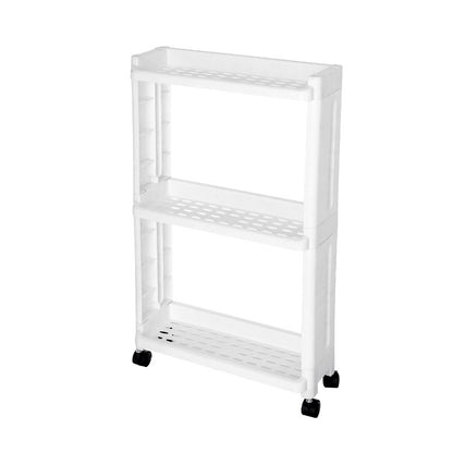 Multi-level Storage Shelf  Kitchen and Home Storage Rack with wheels