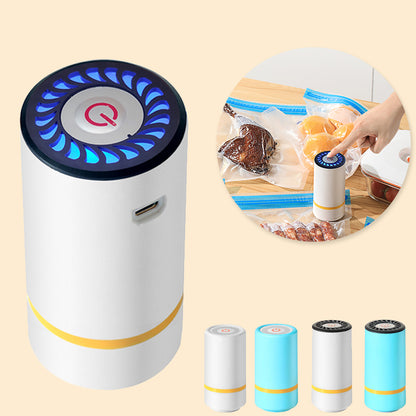 Mini Vacuum Sealer, Electric Vacuum Sealer Storage Air Pump for Home Kitchen Travelling Food Vacuum Packaging Storage