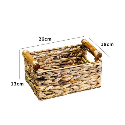 Rattan Storage Basket Organizer Storage Box