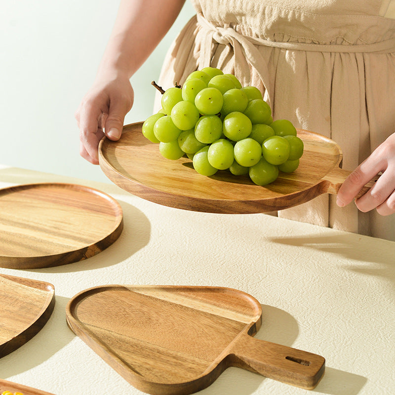 Wood Pizza Plate Kitchen Tableware