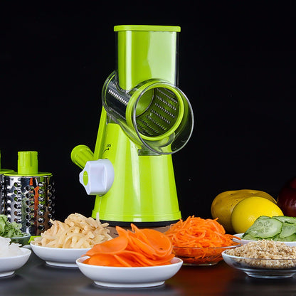 Vegetable Cutter Round Mandoline Slicer Potato Julienne Carrot Grater Cheese Stainless Steel Kitchen Gadget