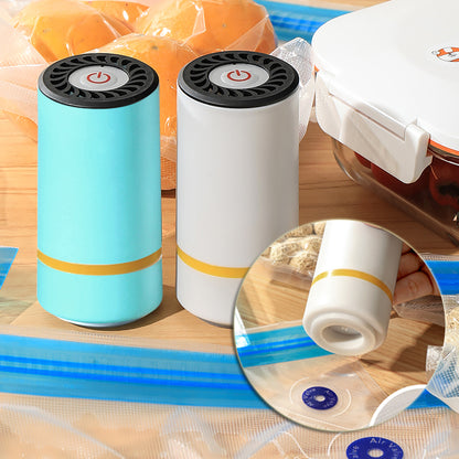 Mini Vacuum Sealer, Electric Vacuum Sealer Storage Air Pump for Home Kitchen Travelling Food Vacuum Packaging Storage