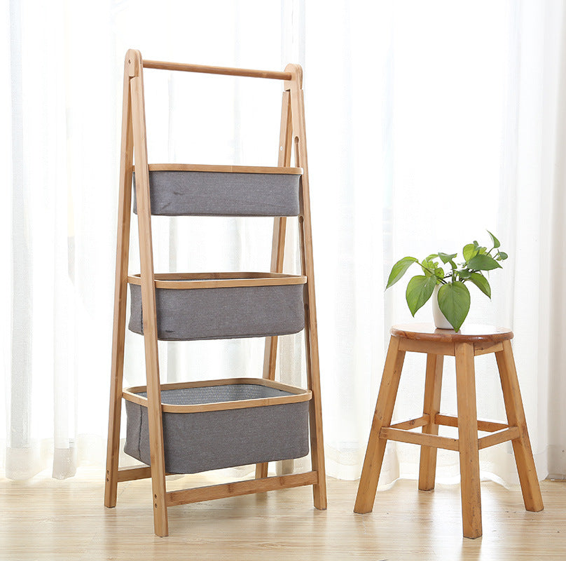 Bamboo Home Bedroom Storage Rack