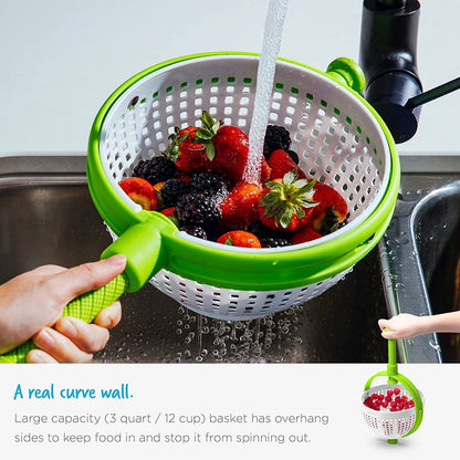 Fruit and Vegetable Salad Spinner Drain/Wash Basket