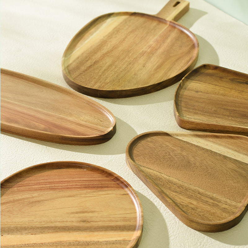 Wood Pizza Plate Kitchen Tableware