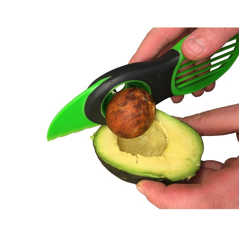 3 in 1 Avocado Slicer Shea Corer Butter Fruit Peeler Cutter Pulp Separator Plastic Avocado Cutter Knife Kitchen Vegetable Tools