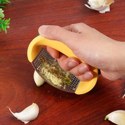 Garlic Press Masher Stainless Steel Garlic Press Household Manual Curve Vegetable Tools Kitchen Gadgets