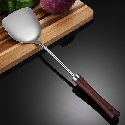 Stainless Steel Kitchen Utensil Set with wooden handle New design Kitchen Gadgets Cookware