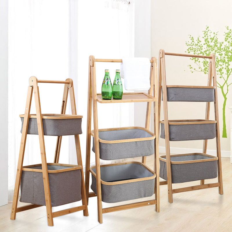 Bamboo Home Bedroom Storage Rack