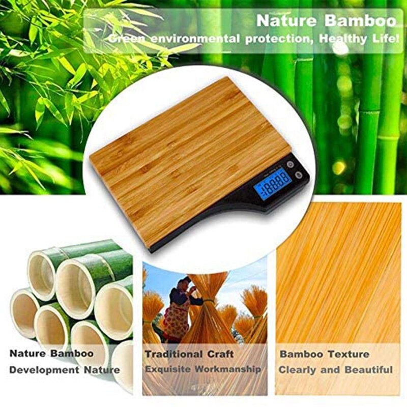 Bamboo Digital Food Scale