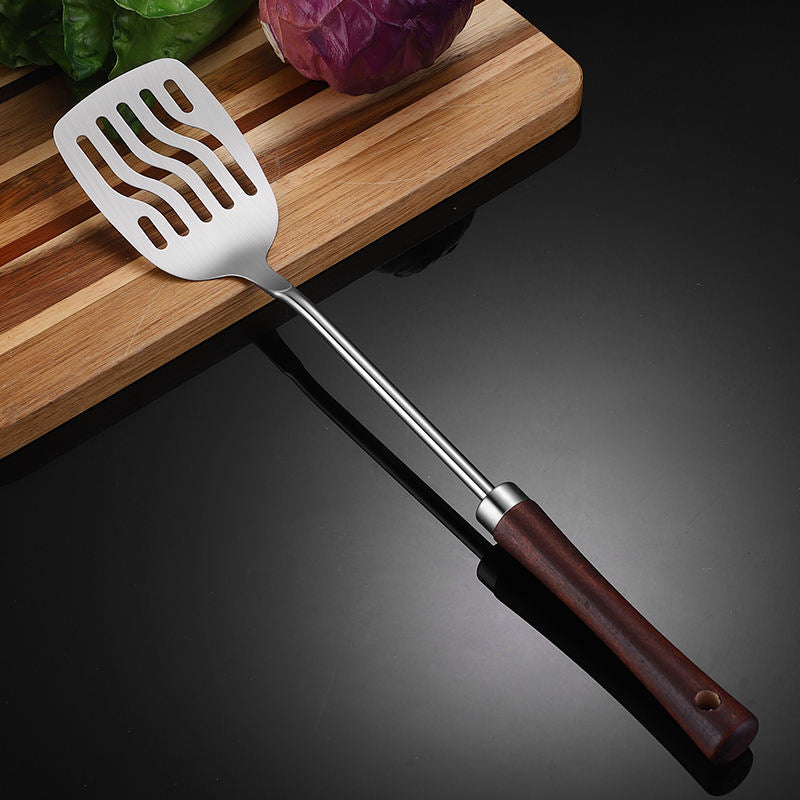 Stainless Steel Kitchen Utensil Set with wooden handle New design Kitchen Gadgets Cookware