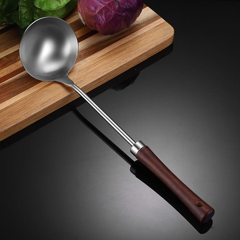 Stainless Steel Kitchen Utensil Set with wooden handle New design Kitchen Gadgets Cookware