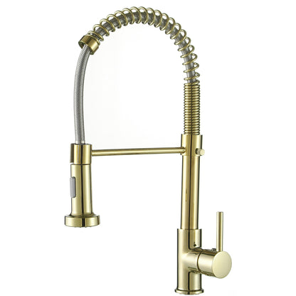 Copper Spring Sink Faucet for Kitchen