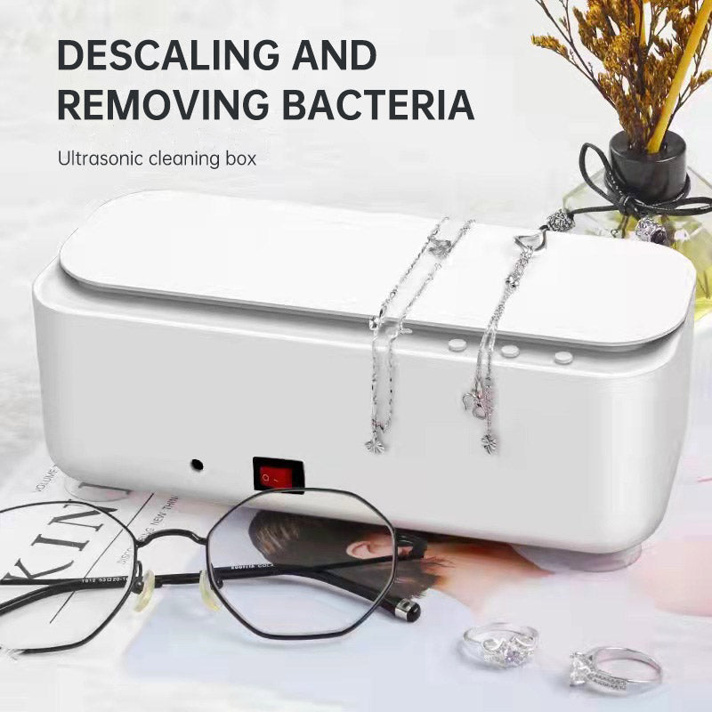 Ultrasonic Cleaner, Professional Jewelry Cleaner Sonic Wave Eyeglass Cleaning Machine for Cleaning Jewelry Eyeglass Necklaces, Rings, Watches, Silver 300mL