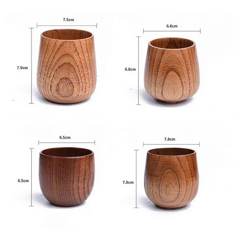 Wooden Big Belly Cups Handmade