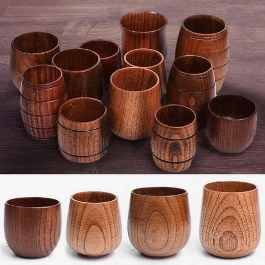 Wooden Big Belly Cups Handmade
