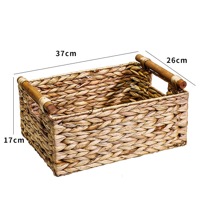 Rattan Storage Basket Organizer Storage Box