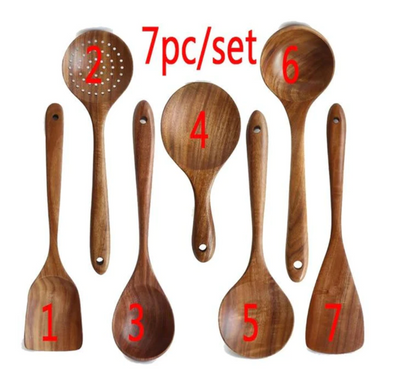 Kitchenware Set Household Non-stick Cookware Wooden Spoon Set