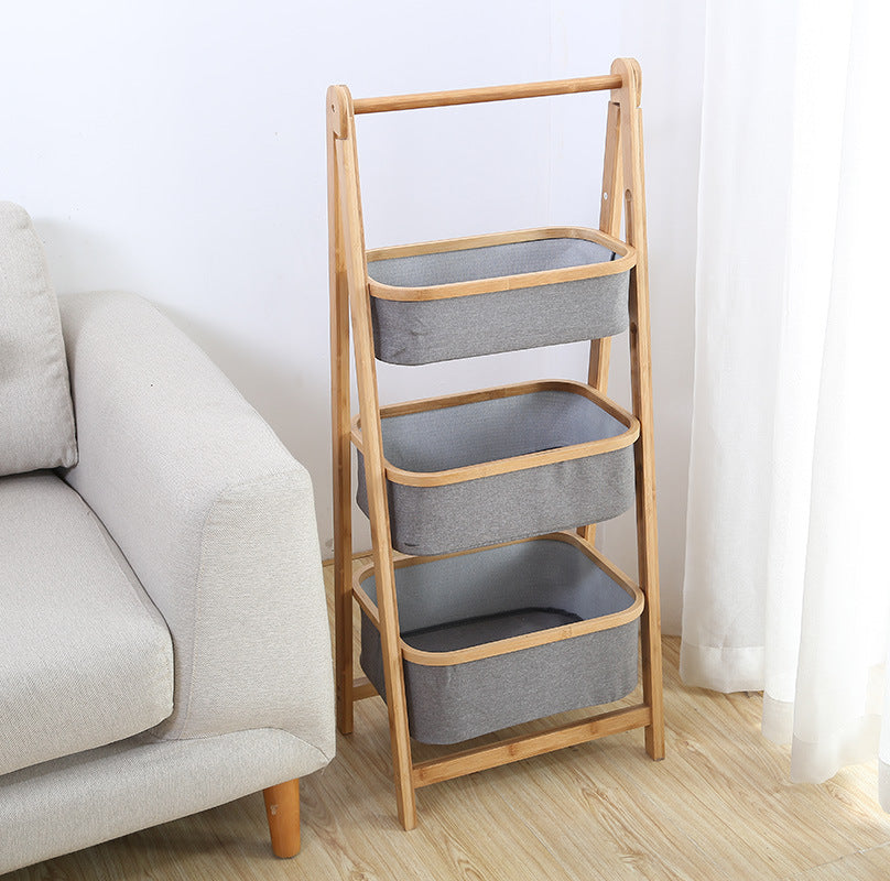 Bamboo Home Bedroom Storage Rack