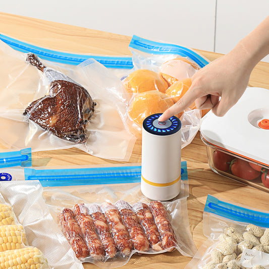 Mini Vacuum Sealer, Electric Vacuum Sealer Storage Air Pump for Home Kitchen Travelling Food Vacuum Packaging Storage