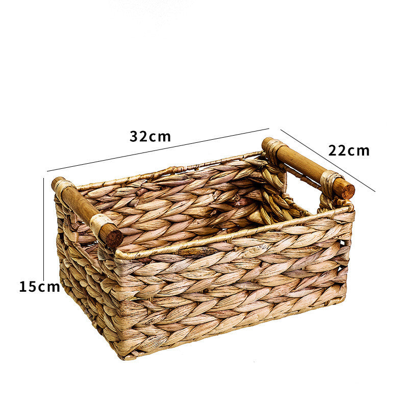 Rattan Storage Basket Organizer Storage Box