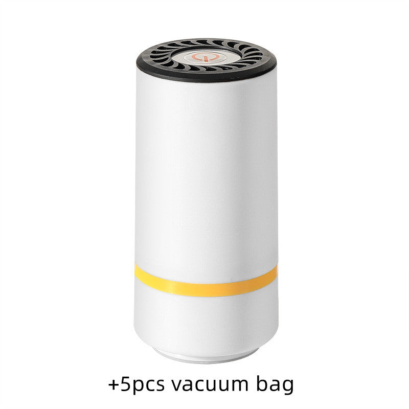 Mini Vacuum Sealer, Electric Vacuum Sealer Storage Air Pump for Home Kitchen Travelling Food Vacuum Packaging Storage