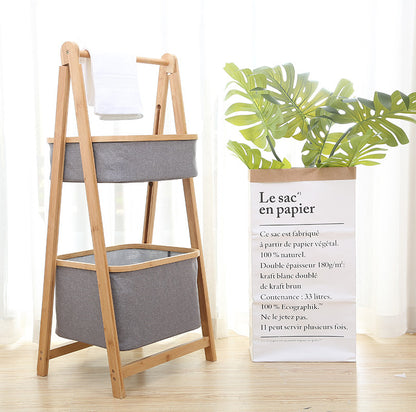 Bamboo Home Bedroom Storage Rack