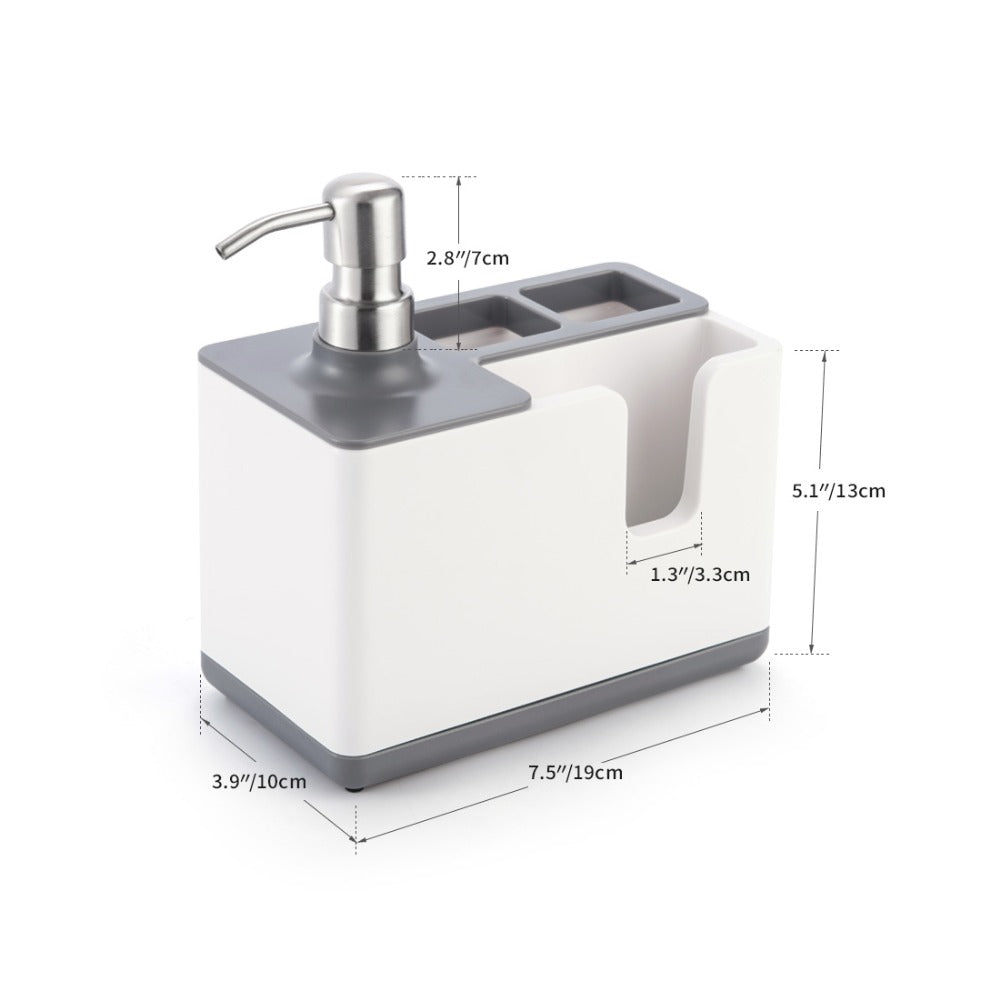 Kitchen Cleaning Utensils Storage Soap Dispenser Multifunctional